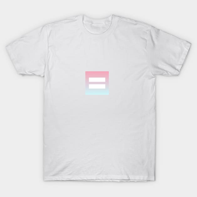 Gradient Equality TShirt Pink and Blue T-Shirt by silversurfer2000